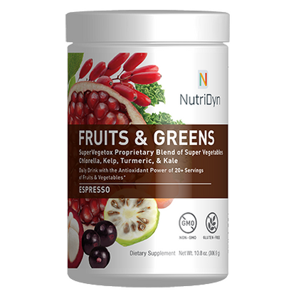 Fruits & Greens - Daily Drink with the Antioxidant Power of 20+ Servings of Fruits & Vegetables!◆ Available in 9 Delicious Flavors!