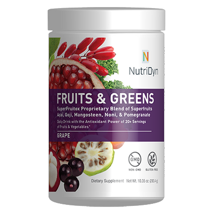 Fruits & Greens - Daily Drink with the Antioxidant Power of 20+ Servings of Fruits & Vegetables!◆ Available in 9 Delicious Flavors!