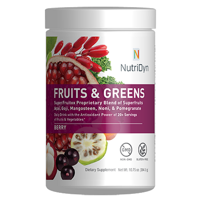 Fruits & Greens - Daily Drink with the Antioxidant Power of 20+ Servings of Fruits & Vegetables!◆ Available in 9 Delicious Flavors!