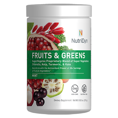 Fruits & Greens - Daily Drink with the Antioxidant Power of 20+ Servings of Fruits & Vegetables!◆ Available in 9 Delicious Flavors!